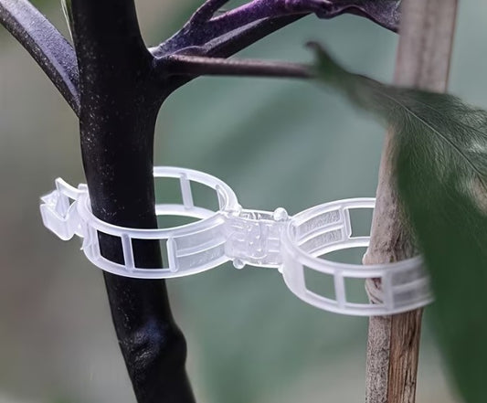 Plant Support Clips Clear Plastic