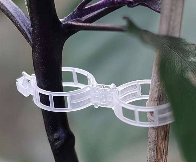Plant Support Clips Clear Plastic