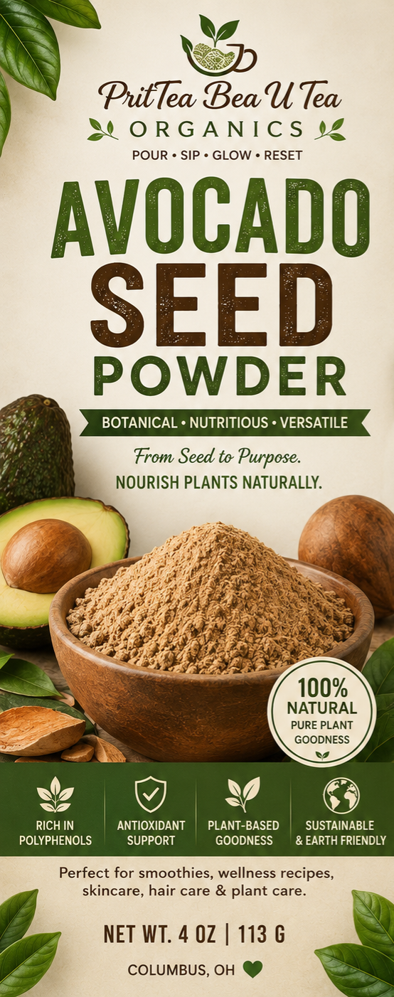 Avocado Seed Peel Powder for plant support skincare facials