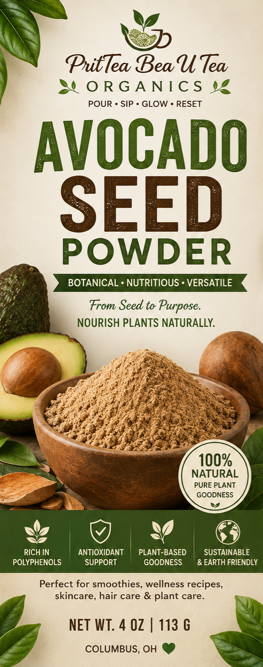 Avocado Seed Peel Powder for plant support skincare facials