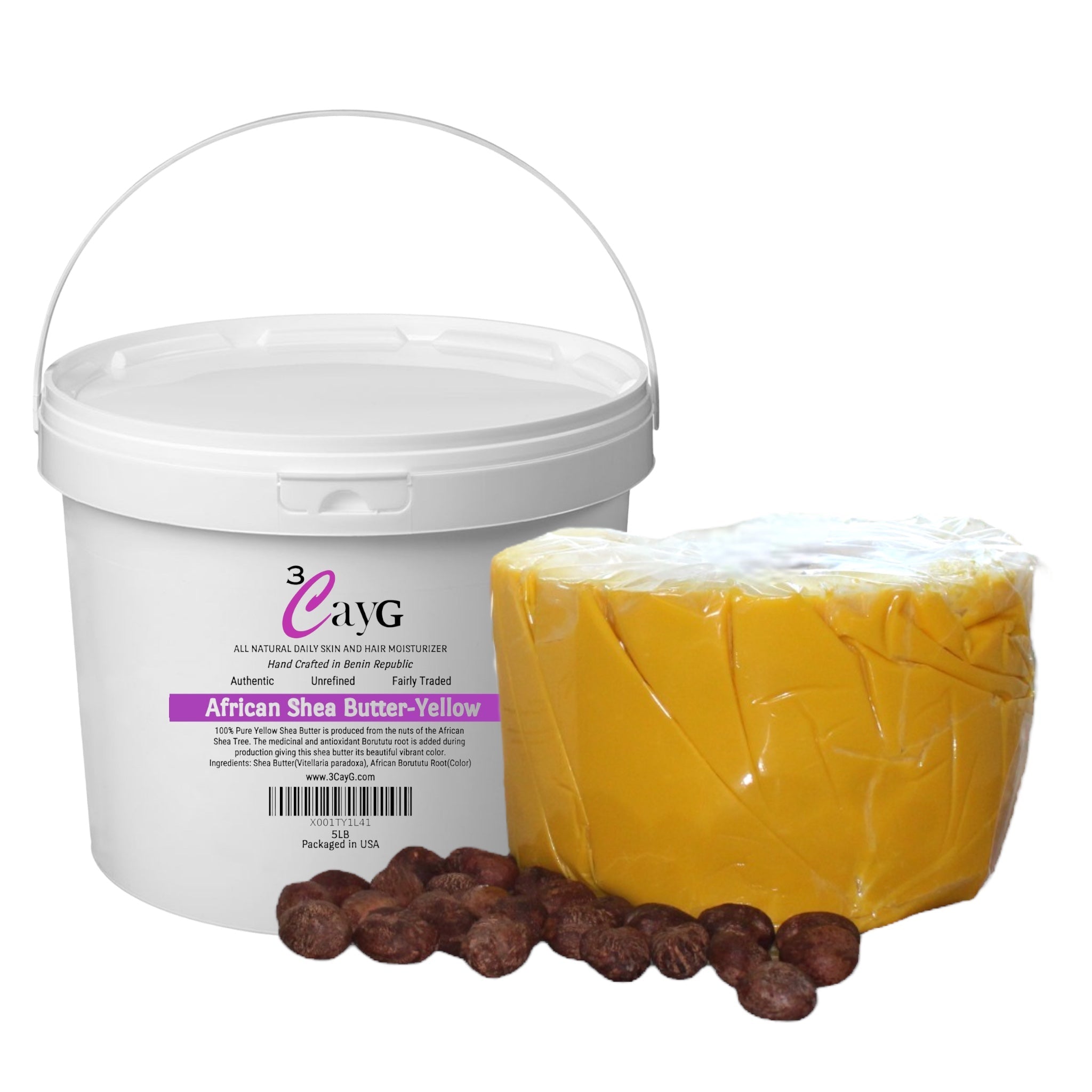 Unrefined Shea Butter in Pails
