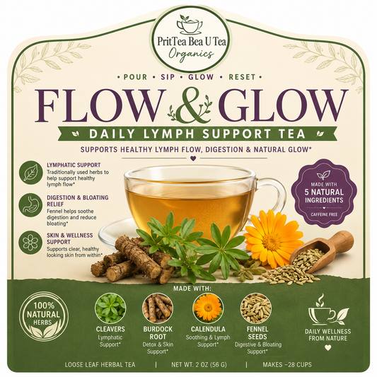 Flow & Glow Daily Lymphatic Support Tea
